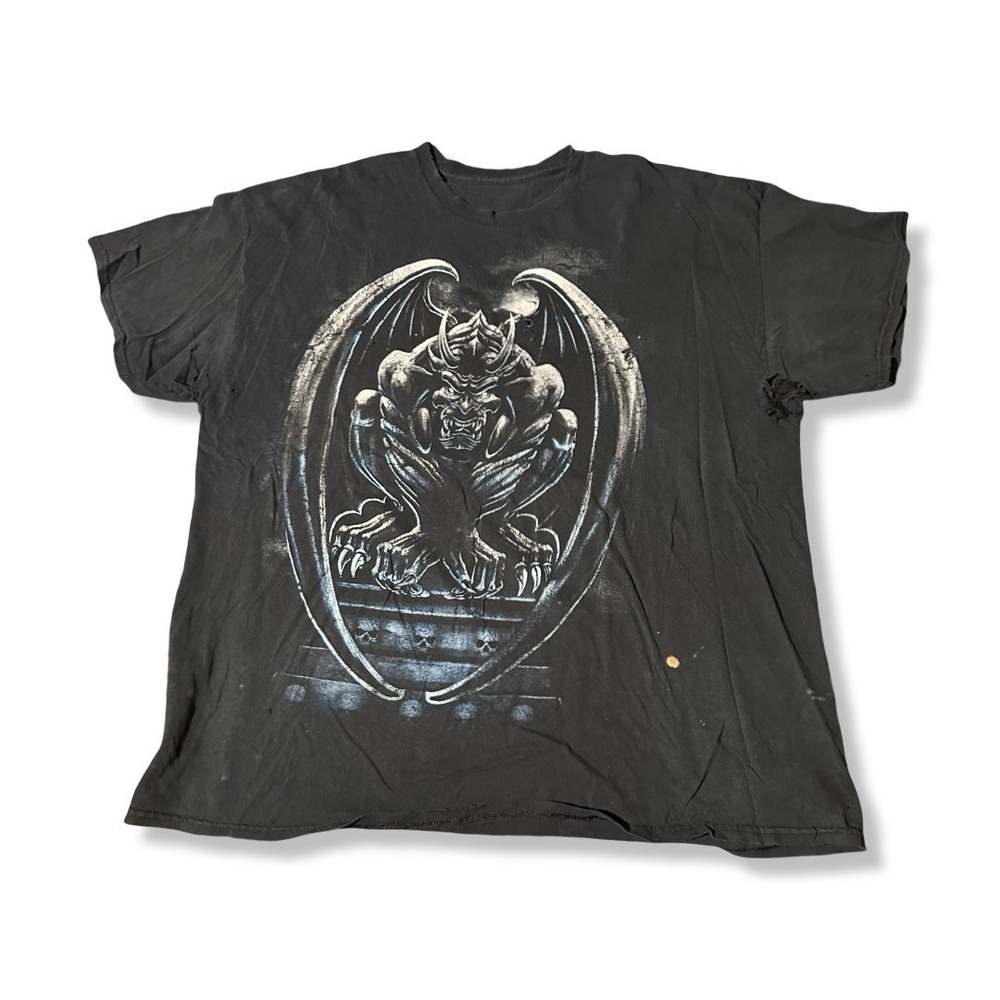 Vintage Gargoyle Shirt Mens XL Gothic Demon Graphic Tee Horror 90s